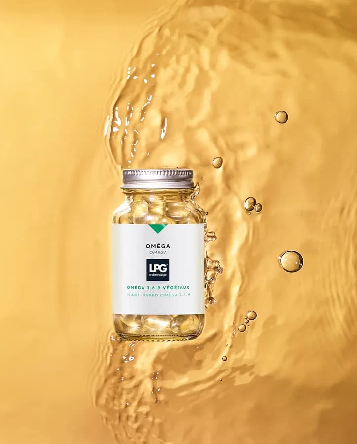 LPG Omega 3-6-9, Flasche mit Kapseln